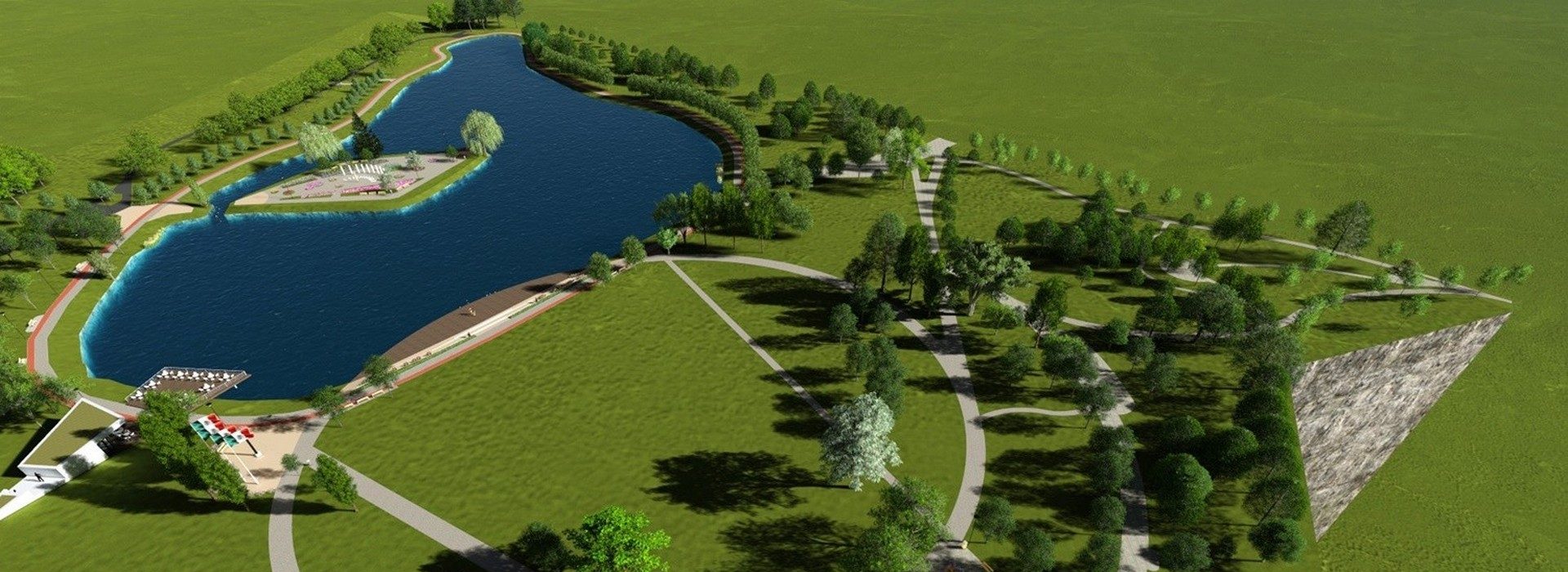 Tatabánya legnagyobb parkját alakítják modern közösségi ponttá